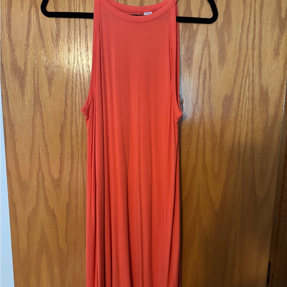 Old Navy Sleeveless Orange  Dress